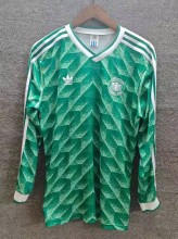 2012 Germany Green Long sleeves Retro Soccer Jersey