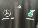 2025 F1 Benz New Pattern Short Sleeve Racing Suit