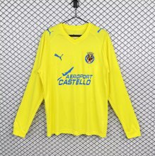 2008-2009 Villarreal Home Long Sleeve Retro Soccer Jersey