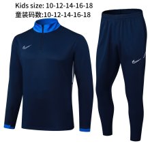 2025 NK Blue Kids Half Pull Tracksuit