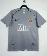 2007-2008 Man Utd Goalkeeper Retro Soccer Jersey