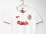1996-1997 LIV Away Retro White Soccer Jersey