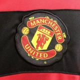 2009-2010 Man Utd Home Long Sleeve Retro Soccer Jersey