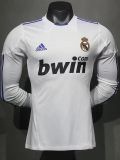 2010-2011 RMA Home Player Version Long Sleeve Retro Soccer Jersey  长袖球员