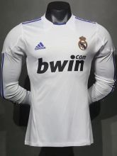 2010-2011 RMA Home Player Version Long Sleeve Retro Soccer Jersey  长袖球员