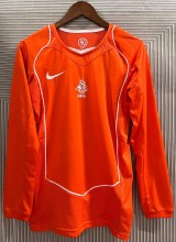 2004 NetherIands Home Long sleeves Retro Soccer Jersey