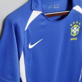 2002 Brazil Away Retro Soccer Jersey