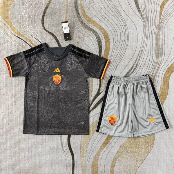 26-27 Roma Third Kids Soccer Jersey