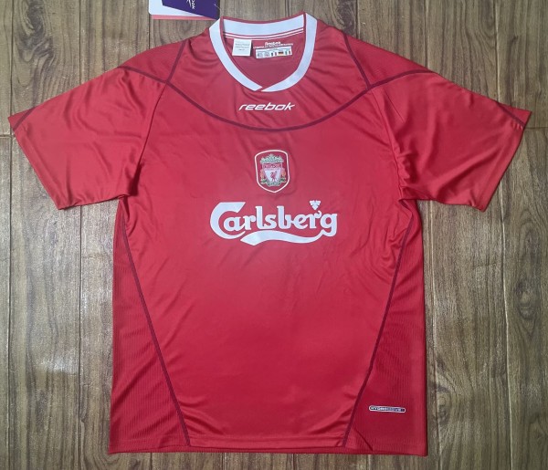 2002-2004 LIV Home Retro Soccer Jersey