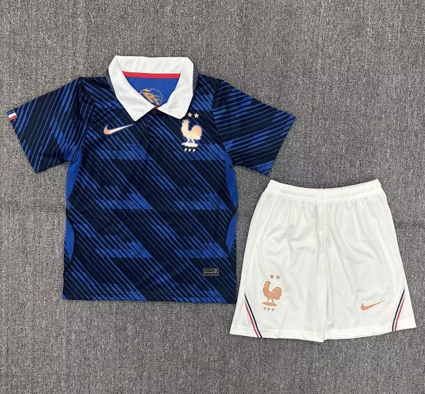 2026 World Cup France Home Kids Soccer Jersey