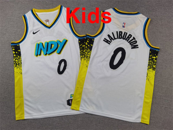 2026 Pacers Top Quality Hot Pressing Kids NBA Jersey