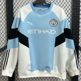 2026 Man City Blue white Hoodie (无帽卫衣)