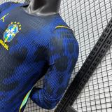 2026 Brazil Away Long Sleeve Player Version Soccer Jersey (长袖球员)