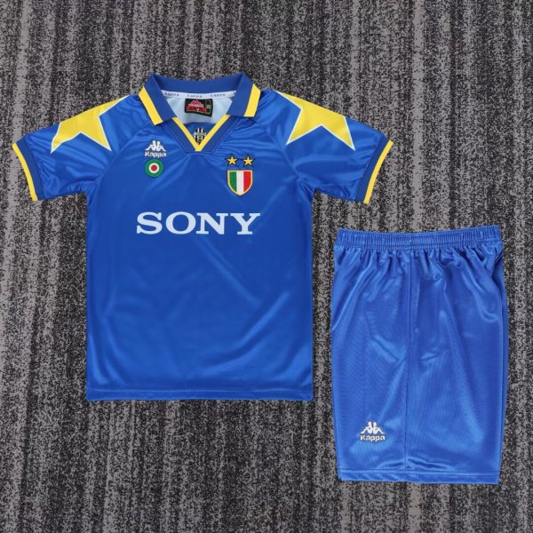 1995-1996 JUV Away Retro Kids Soccer Jersey