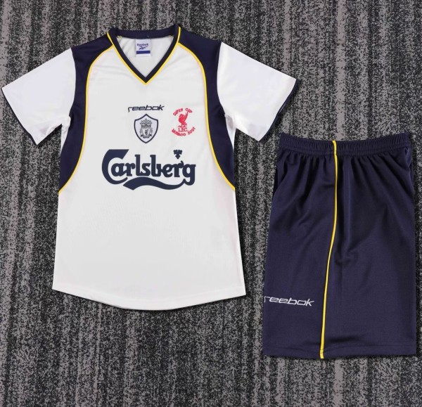 2001-2002 LIV Away Retro Kids Soccer Jersey