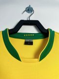 2006 Brazil Home Long sleeves Retro Soccer Jersey 