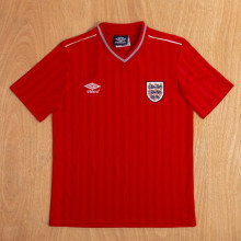 1986 England Away Retro Soccer Jersey
