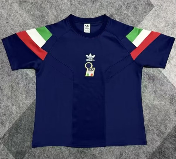 2026 Italy Blue Short sleeves Loose And Thickened Hoody