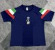 2026 Italy Blue Short sleeves Loose And Thickened Hoody