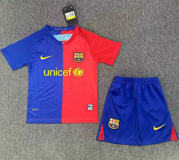 2008-2009 BAR Home Retro Kids Soccer Jersey