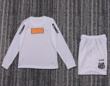 2013 Santos FC Home Long sleeves Kids Retro Soccer Jersey