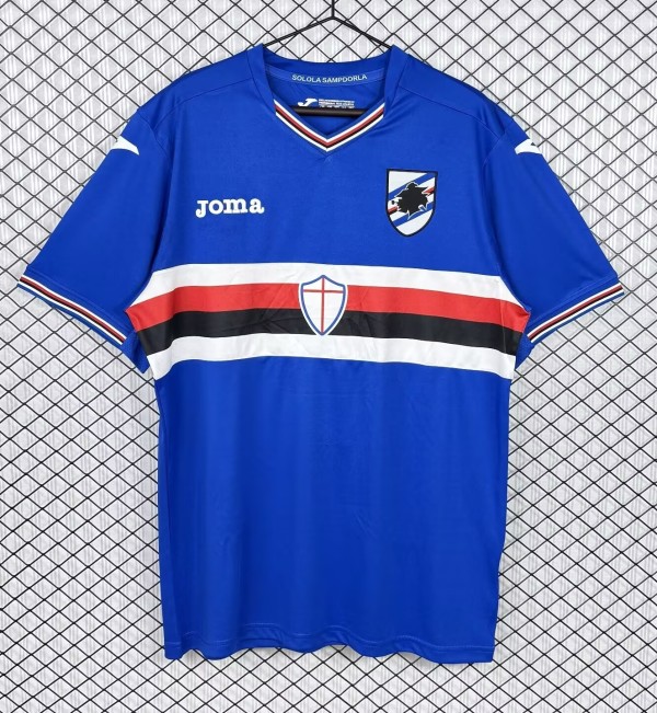 2016-2017 Sampdoria Home Retro Soccer Jersey