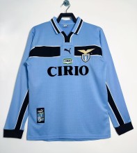 1998-1999 Lazio Home Long sleeves Retro Soccer Jersey