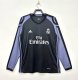 2016-2017 RMA Away Black Long sleeves Retro Soccer Jersey