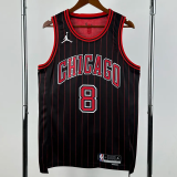 25-26 BULLS LAVINE #8 Black Top Quality Hot Pressing NBA Jersey (Trapeze Edition) 飞人版