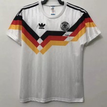 1990 Germany Home White Retro Soccer Jersey