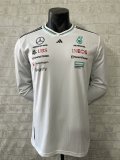 2025 F1 Benz New Pattern Long Sleeve Racing Suit 长袖