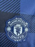 2013-2014 Man Utd Away Long sleeves Retro Soccer Jersey