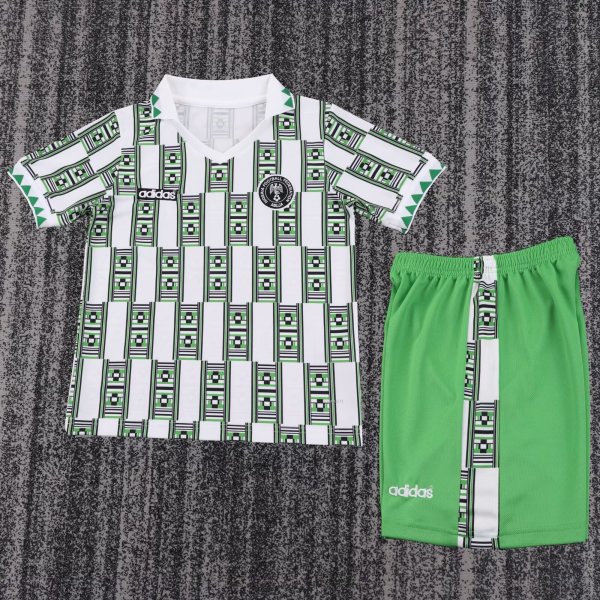 1994 Nigeria Away Retro Kids Soccer Jersey