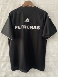 2025 F1 Benz New Pattern Short Sleeve Racing Suit