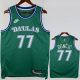 25-26 Dallas Mavericks DONCIC #77 Green Retro Top Quality Hot Pressing NBA Jersey