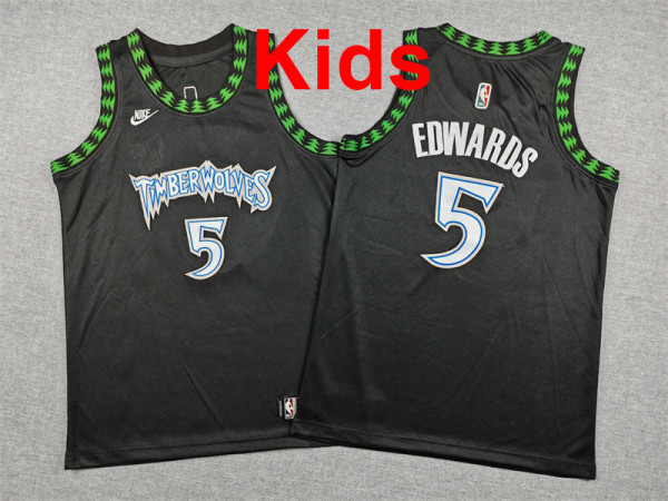 2026  Timberwolves Top Quality Hot Pressing Kids NBA Jersey