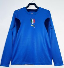 2006 Italy Home Long sleeves Retro Soccer Jersey