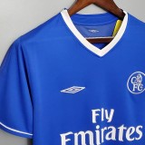 2003-2005 CHE Blue Retro Soccer Jersey