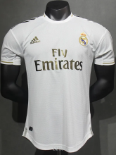 2019-2020 RMA Home Player Version  Retro Soccer Jersey