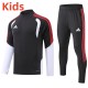 2026 AD Black Kids Half Pull Tracksuit