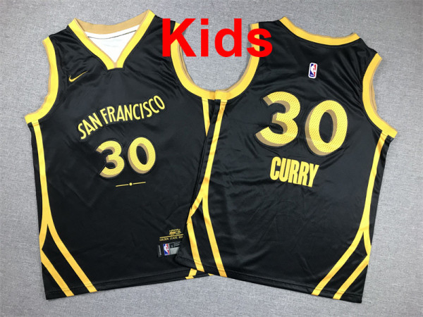 2026  Warriors Top Quality Hot Pressing Kids NBA Jersey