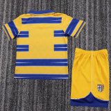 1998-1999 Parma Home Retro Kids Soccer Jersey