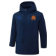 24-25 Marseille Royal Blue Hooded Windbreaker Fabric Cotton Coat(橙标)