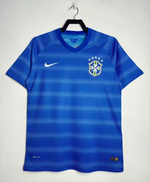 2014 Brazil Away Retro Soccer Jersey