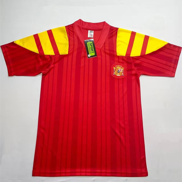 1992-1994 Spain Home Retro Soccer Jersey