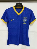26-27 Brazil Blue Special Edition Women Fans Soccer Jersey (女)