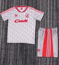 1989-1991 LIV Away Retro Kids Soccer Jersey