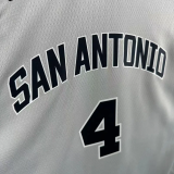 25-26 SA Spurs FOX #4 Grey Top Quality Hot Pressing NBA Jersey