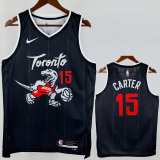 25-26 Raptors CARTER #15 Black City Edition Top Quality Hot Pressing NBA Jersey