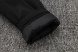 24-25 Marseille Black Hooded Windbreaker Fabric Cotton Coat (橙标)